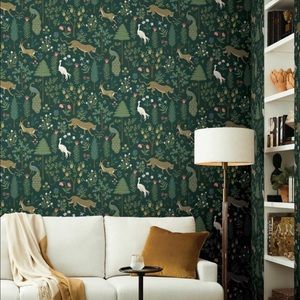 NWT Rifle Paper Co. Menagerie Wallpaper